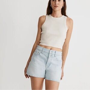 Madewell The Momjean Short in Essen Wash: Yoke Edition